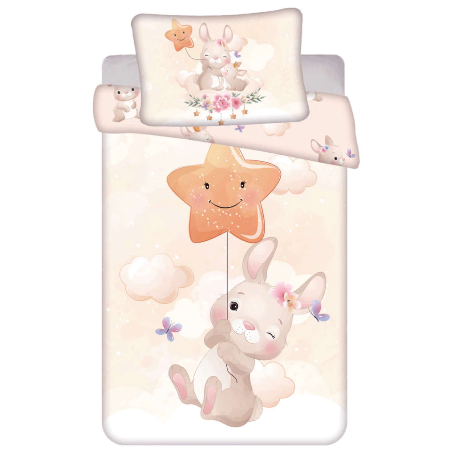 Poszewka na kołdrę Bunny Star dla dzieci, przedszkolna zdjęcie produktu