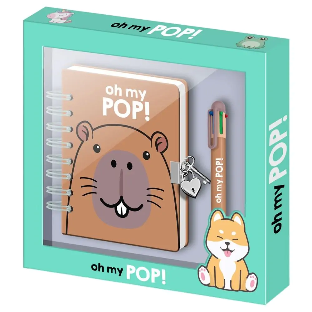 Oh My Pop! Capibara Dziennik i długopis zdjęcie produktu