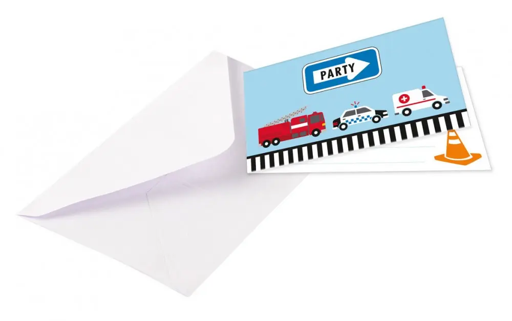 On the Road Zaproszenie na imprezę 8 sztuk zdjęcie produktu