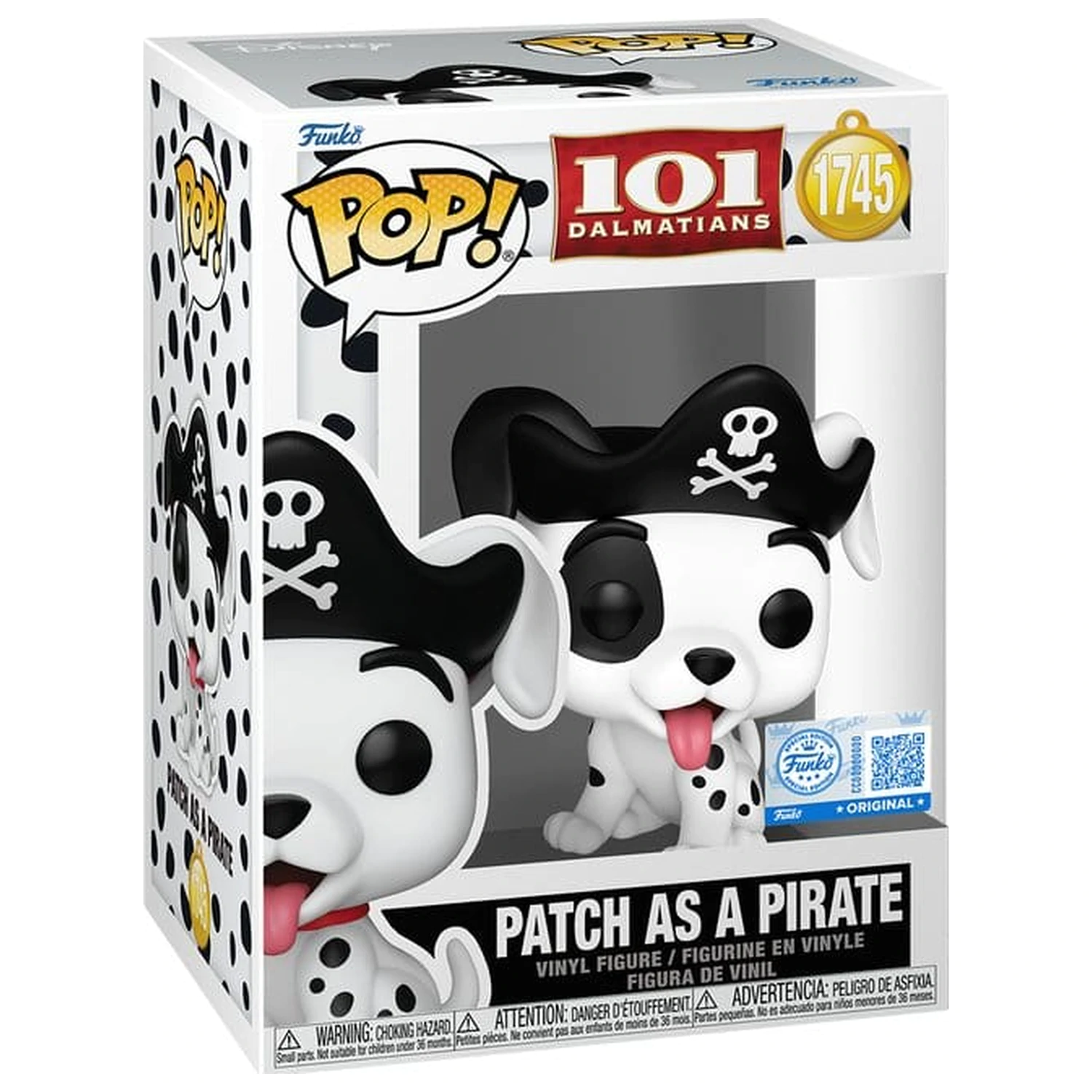 One Hundred and One Dalmatians Funko POP! figurka Patch (Pirate Costume) 9 cm zdjęcie produktu