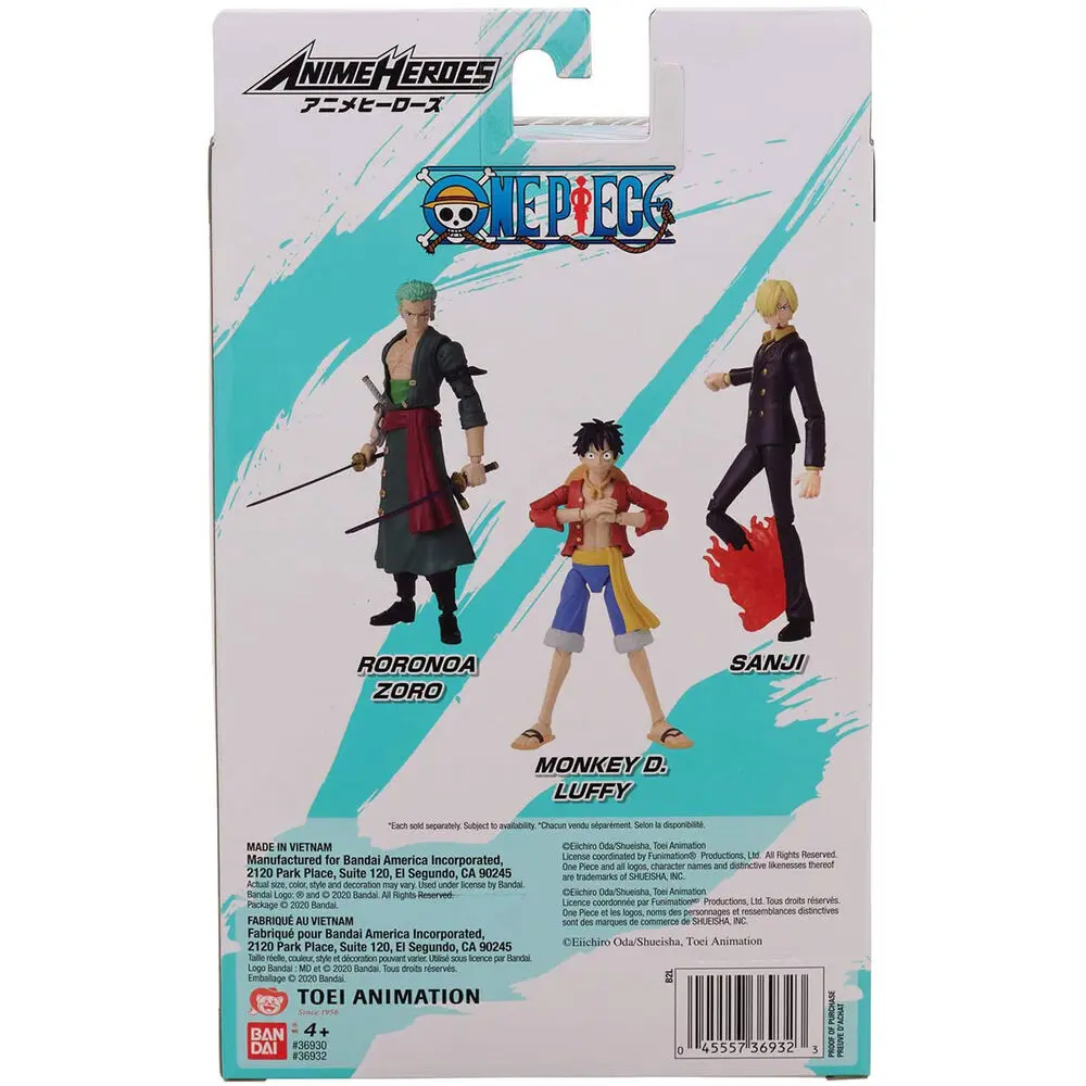 Figurka One Piece Anime Heroes Monkey Roronoa Zoro 17 cm zdjęcie produktu