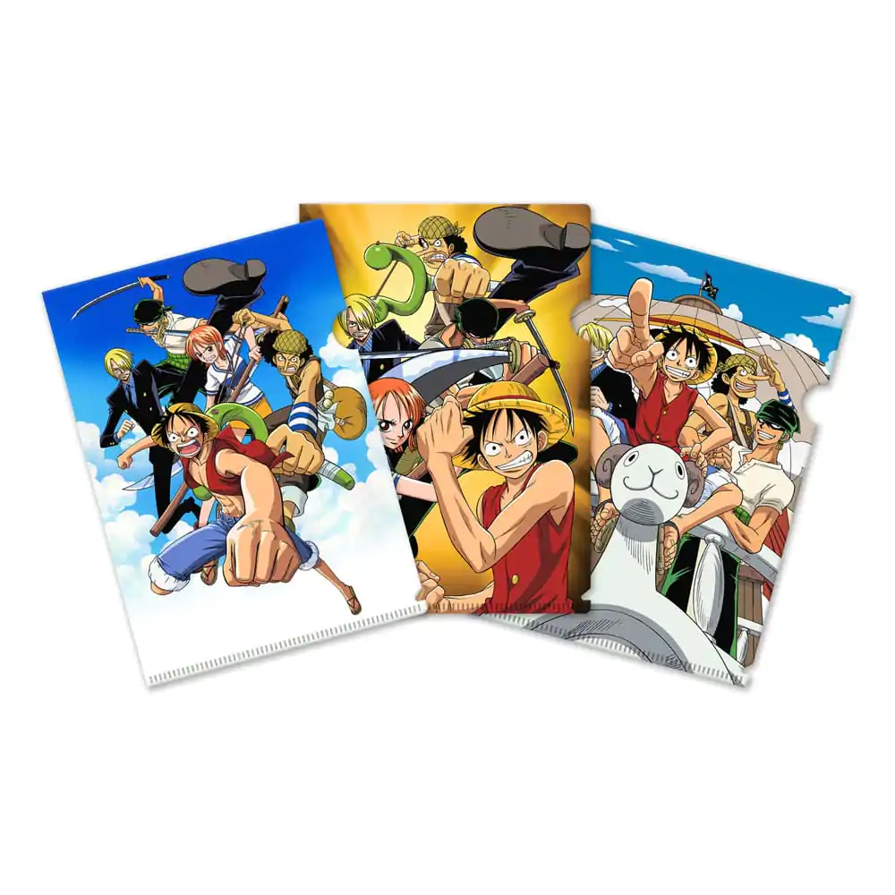 One Piece Clearfile 3-Set Classic Adventures - Zestaw 3 przezroczystych teczek zdjęcie produktu