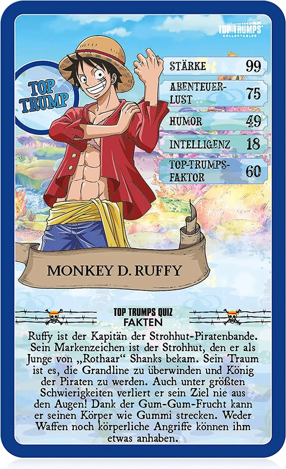 One Piece Collectables Card Game Top Trumps Quiz Collection *Wersja Niemiecka* zdjęcie produktu