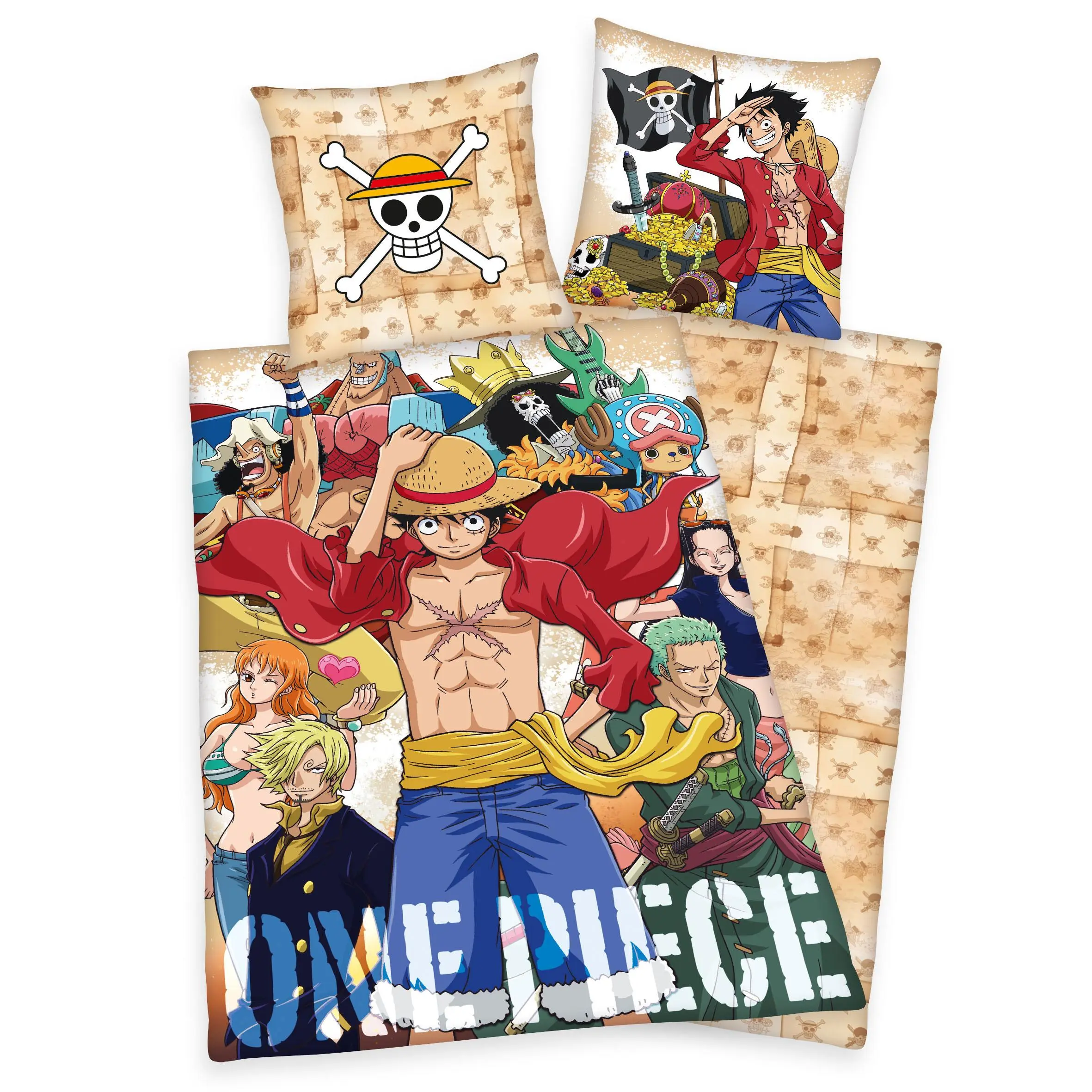 Komplet pościeli One Piece Crew 135 x 200 cm / 80 x 80 cm zdjęcie produktu