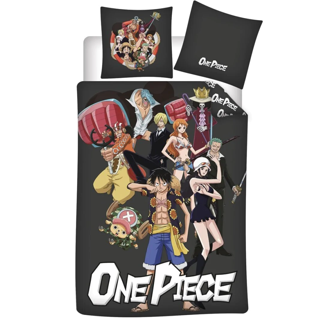 Zestaw pościeli z mikrofibry One Piece Crew 140x200cm zdjęcie produktu