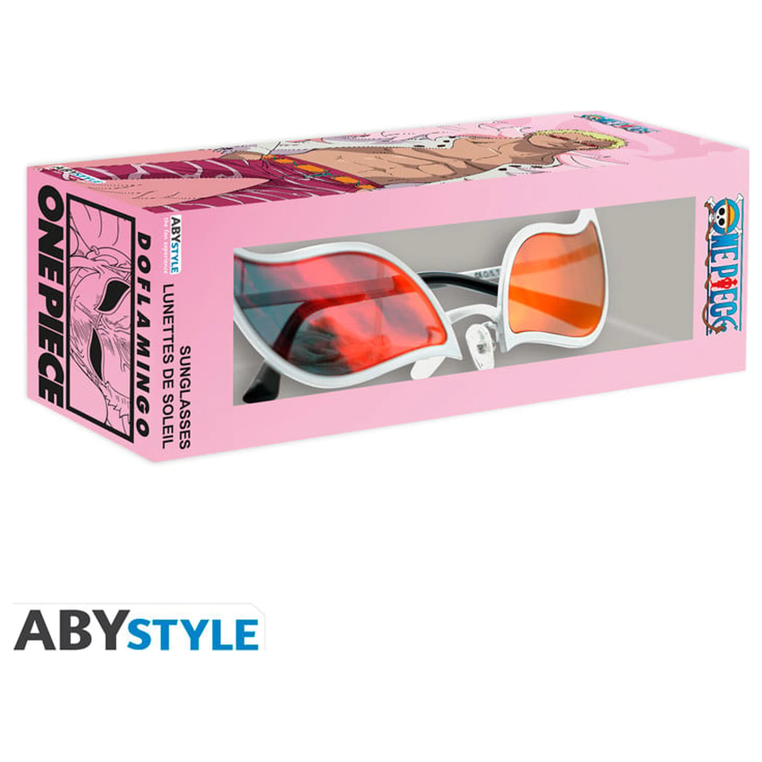 One Piece Doflamingo Sunglasses okulary przeciwsłoneczne replika zdjęcie produktu