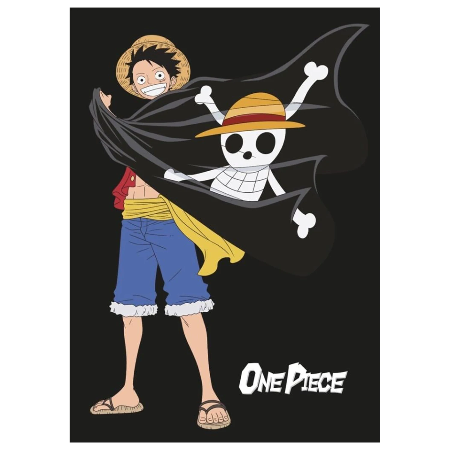 One Piece Koc flanelowy 110x150cm Luffy zdjęcie produktu