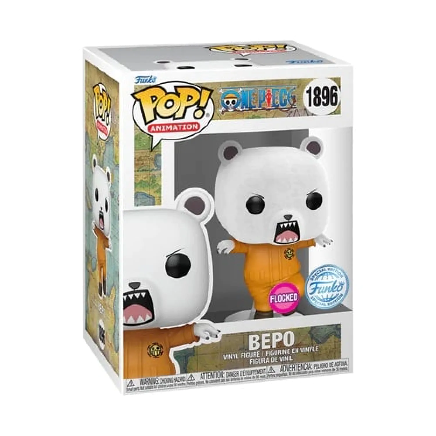 One Piece Funko POP! Animation Figurka winylowa Bepo (Flocked) Exclusive 9 cm zdjęcie produktu