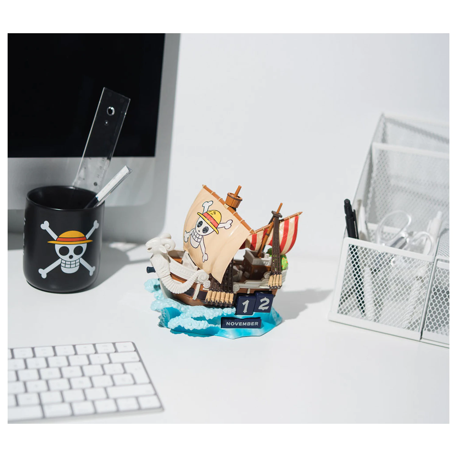 One Piece Going Merry kalendarz wieczny 3D zdjęcie produktu