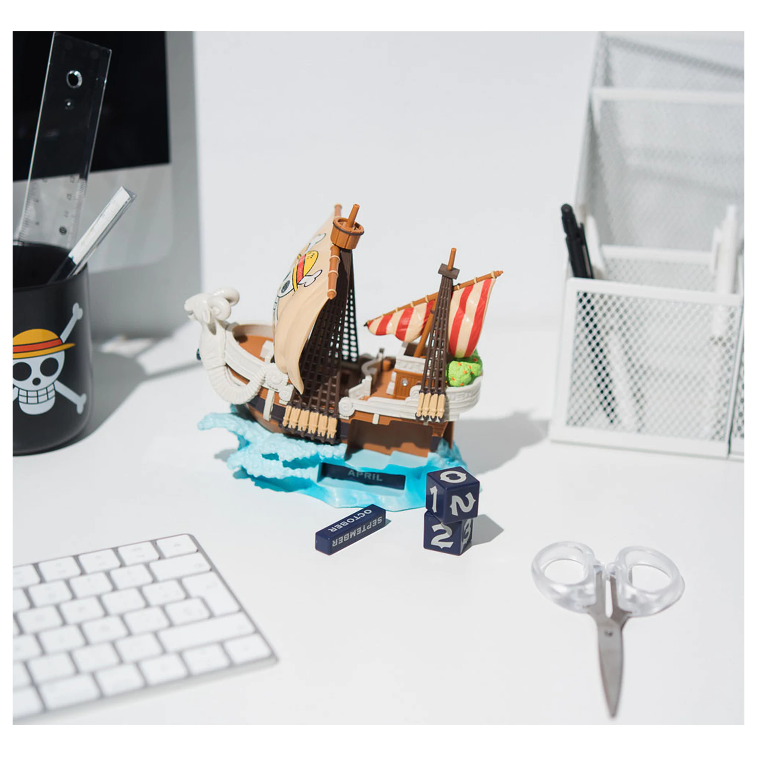 One Piece Going Merry kalendarz wieczny 3D zdjęcie produktu