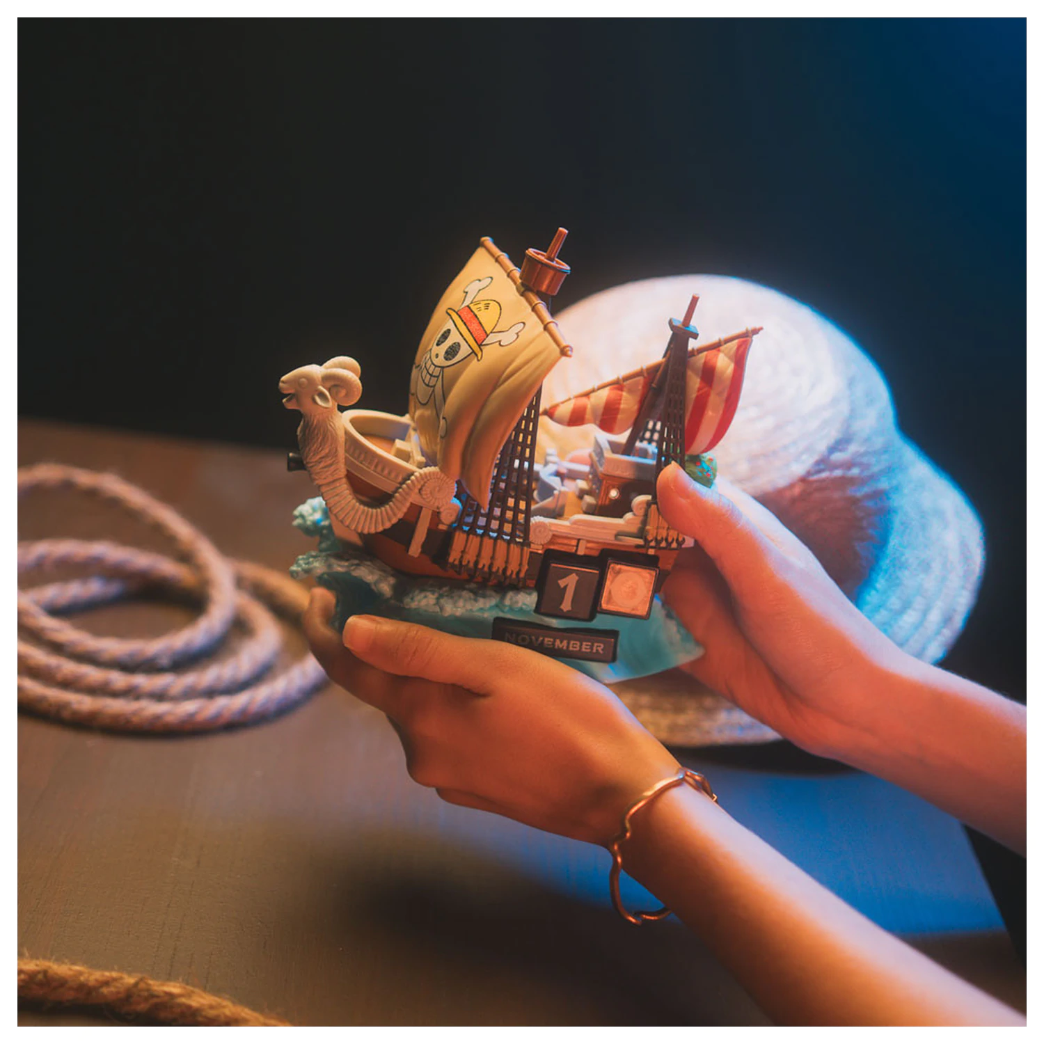 One Piece Going Merry kalendarz wieczny 3D zdjęcie produktu