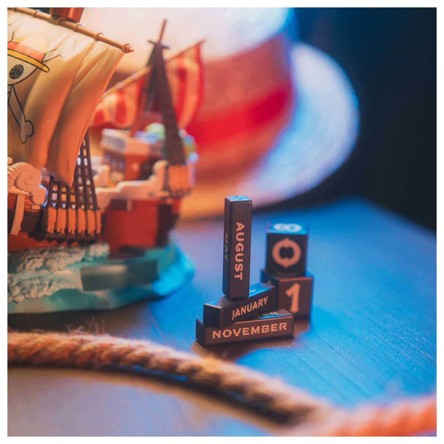 One Piece Going Merry kalendarz wieczny 3D zdjęcie produktu