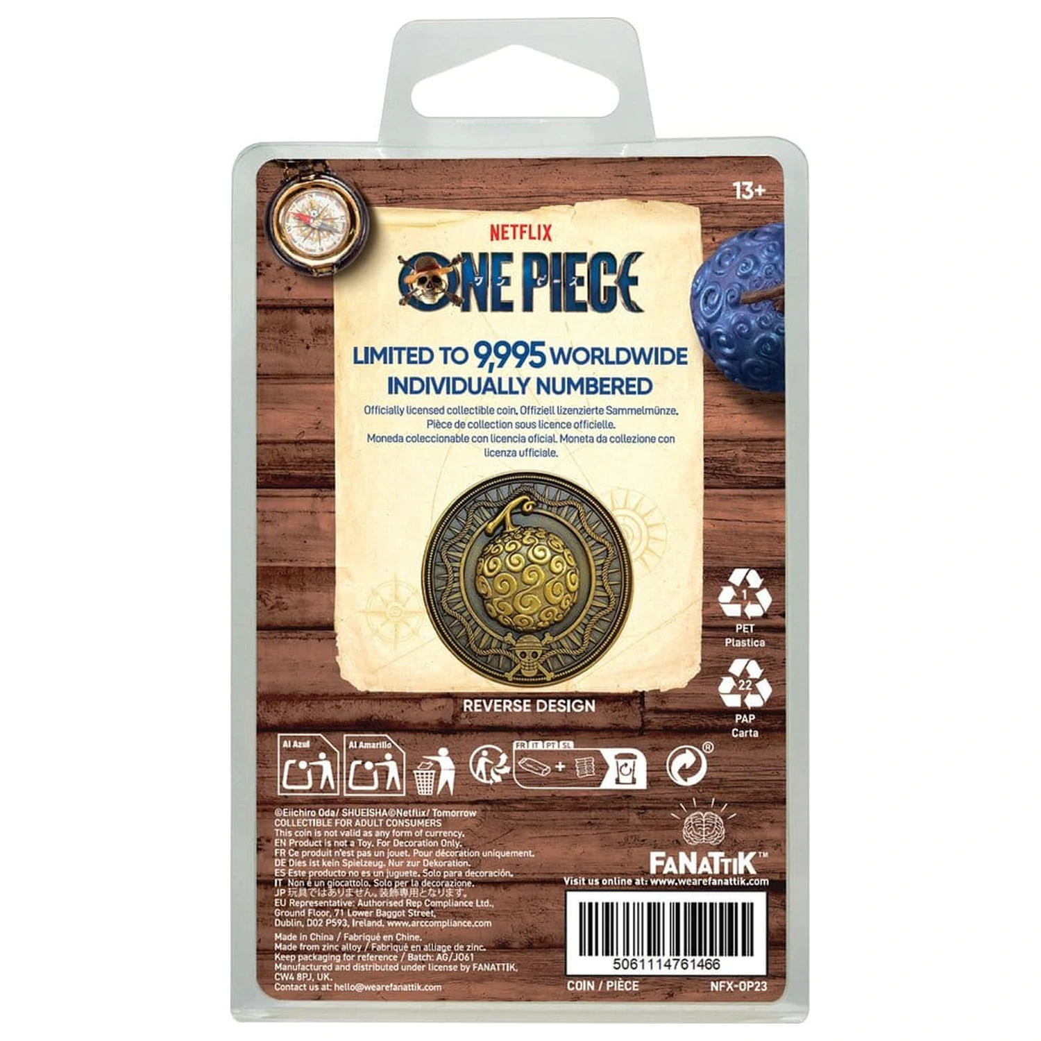 One Piece Kolekcjonerska Moneta Gum Gum Coin Edycja Limitowana 4 cm zdjęcie produktu