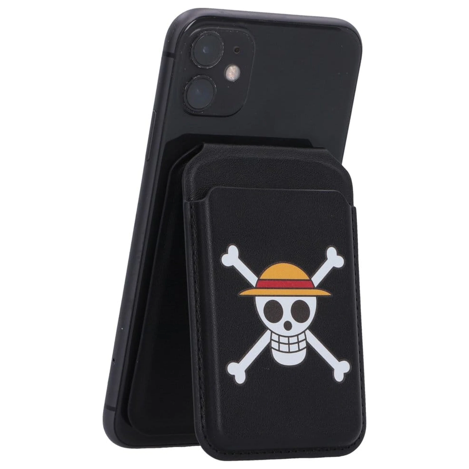 One Piece etui na karty Luffy Jolly Roger czarne 10 cm zdjęcie produktu