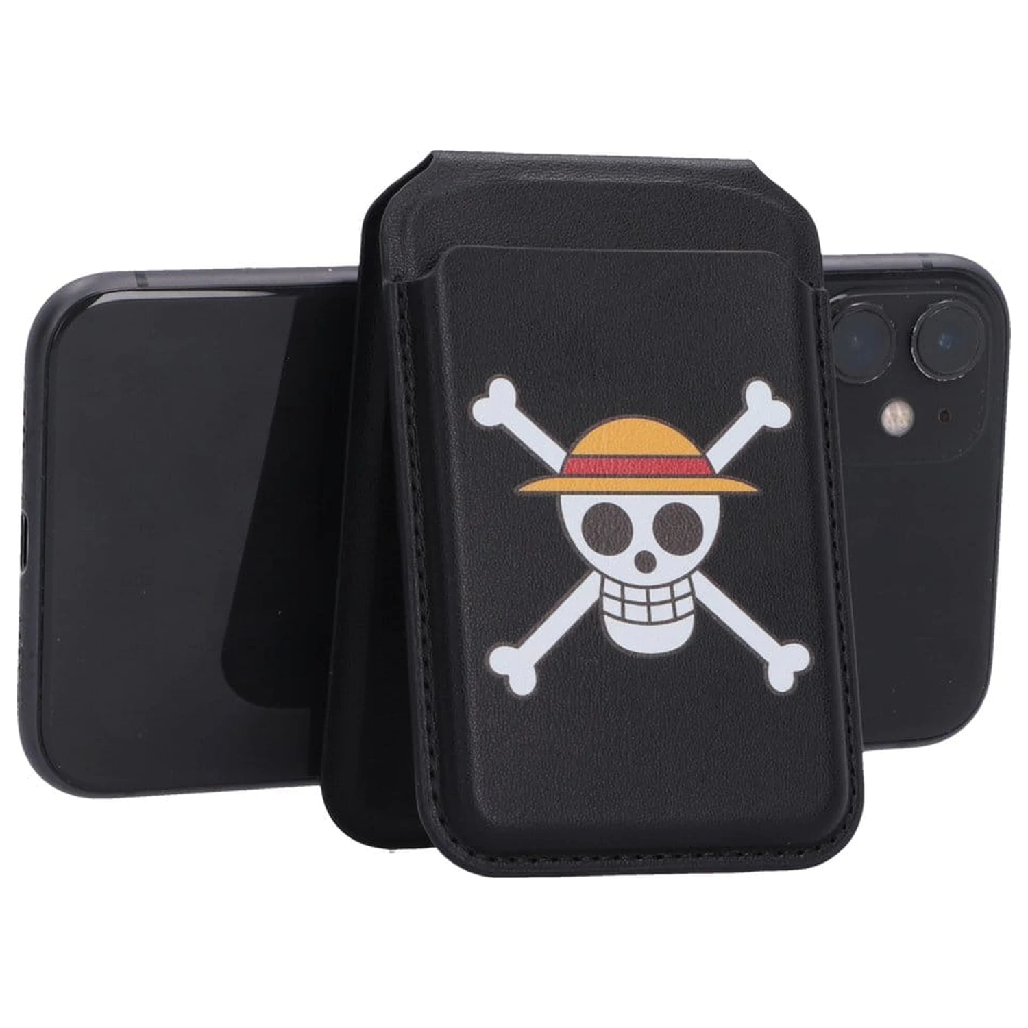 One Piece etui na karty Luffy Jolly Roger czarne 10 cm zdjęcie produktu