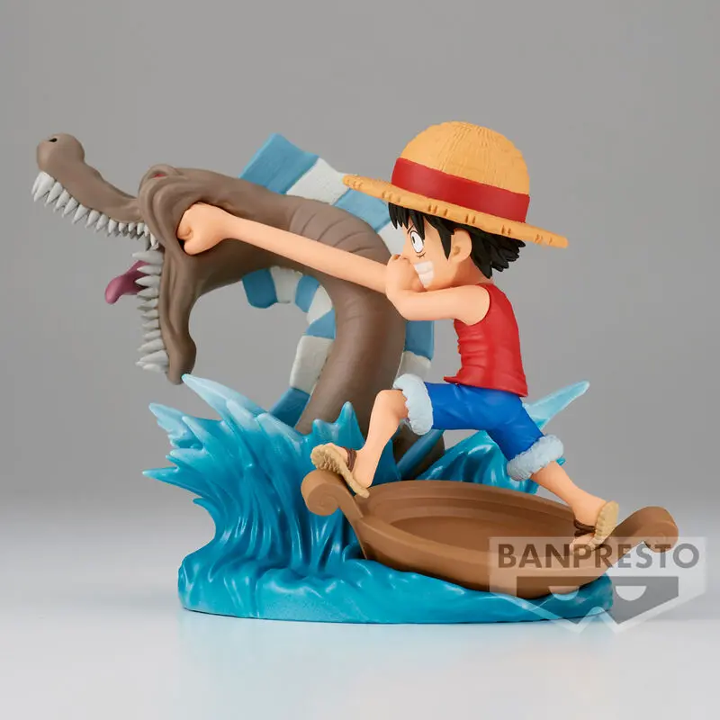 One Piece Log Stories Statuetka PVC Monkey D. Luffy kontra Lokalny Potwór Morski 7 cm zdjęcie produktu