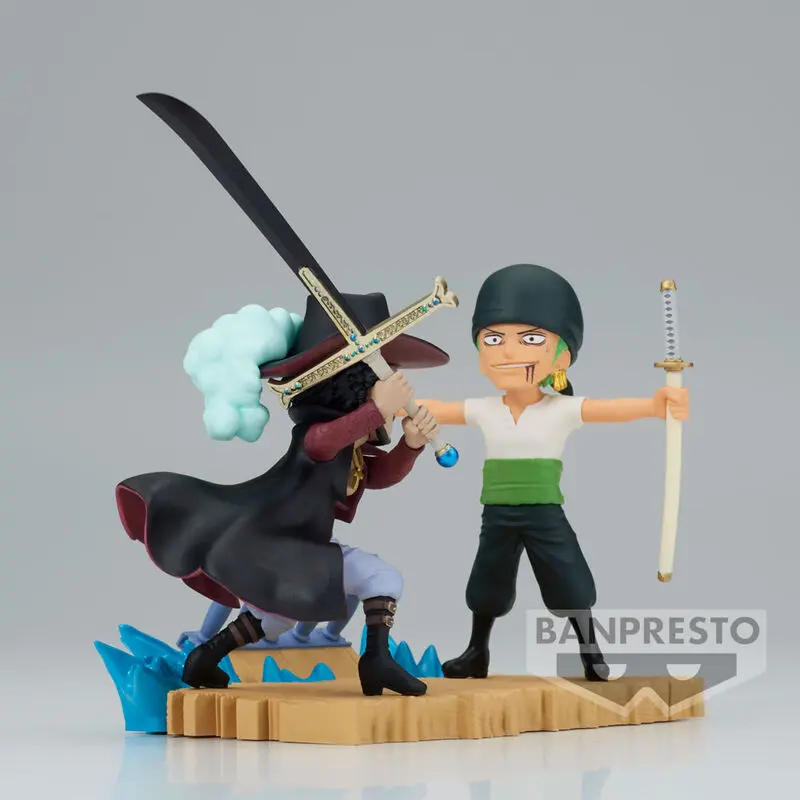 Figurka One Piece Log Stories Roronoa Zoro VS Dracule Mihawk 7 cm zdjęcie produktu