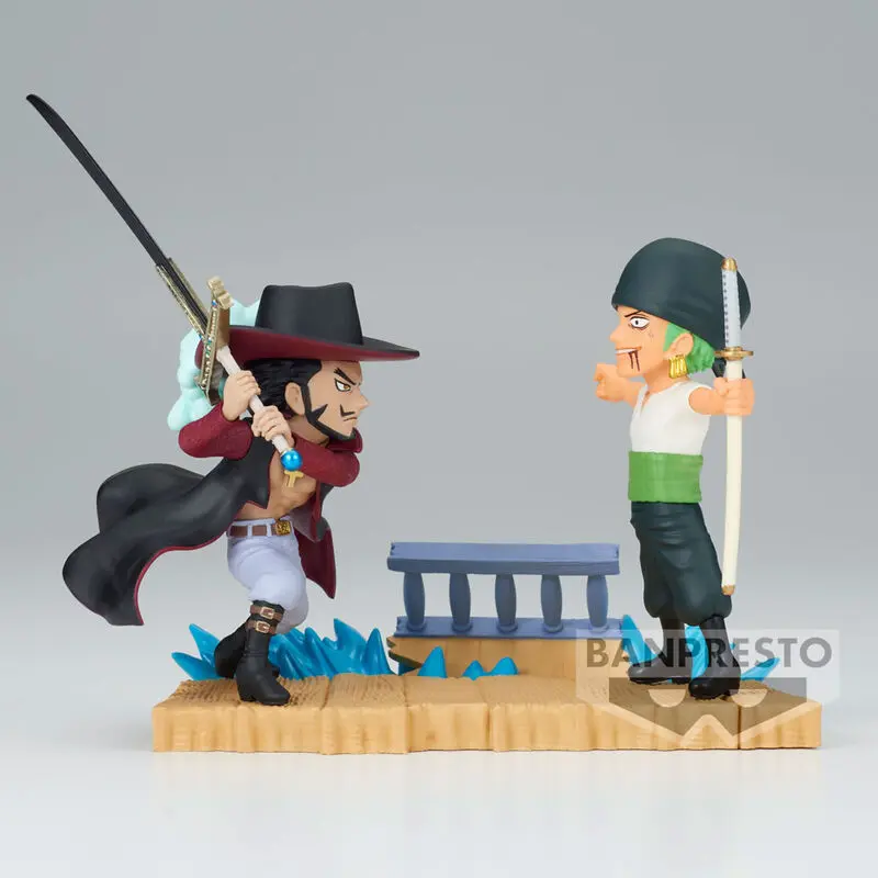 Figurka One Piece Log Stories Roronoa Zoro VS Dracule Mihawk 7 cm zdjęcie produktu