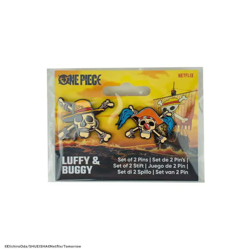 One Piece Pins 2-Pack Luffy & Buggy – 2 szt. przypinek zdjęcie produktu