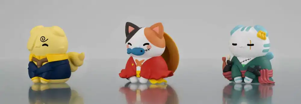 One Piece Mega Cat Project Figurka Kolekcjonerska 3-Pack Nyan Piece Nyan! Happy Trio 2024 Limited Ver. 3 cm zdjęcie produktu