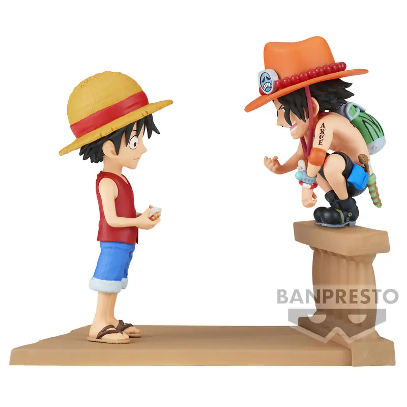 One Piece Monkey D Luffy & Portgas D Ace World Collectable Log Stories figurka 8 cm zdjęcie produktu