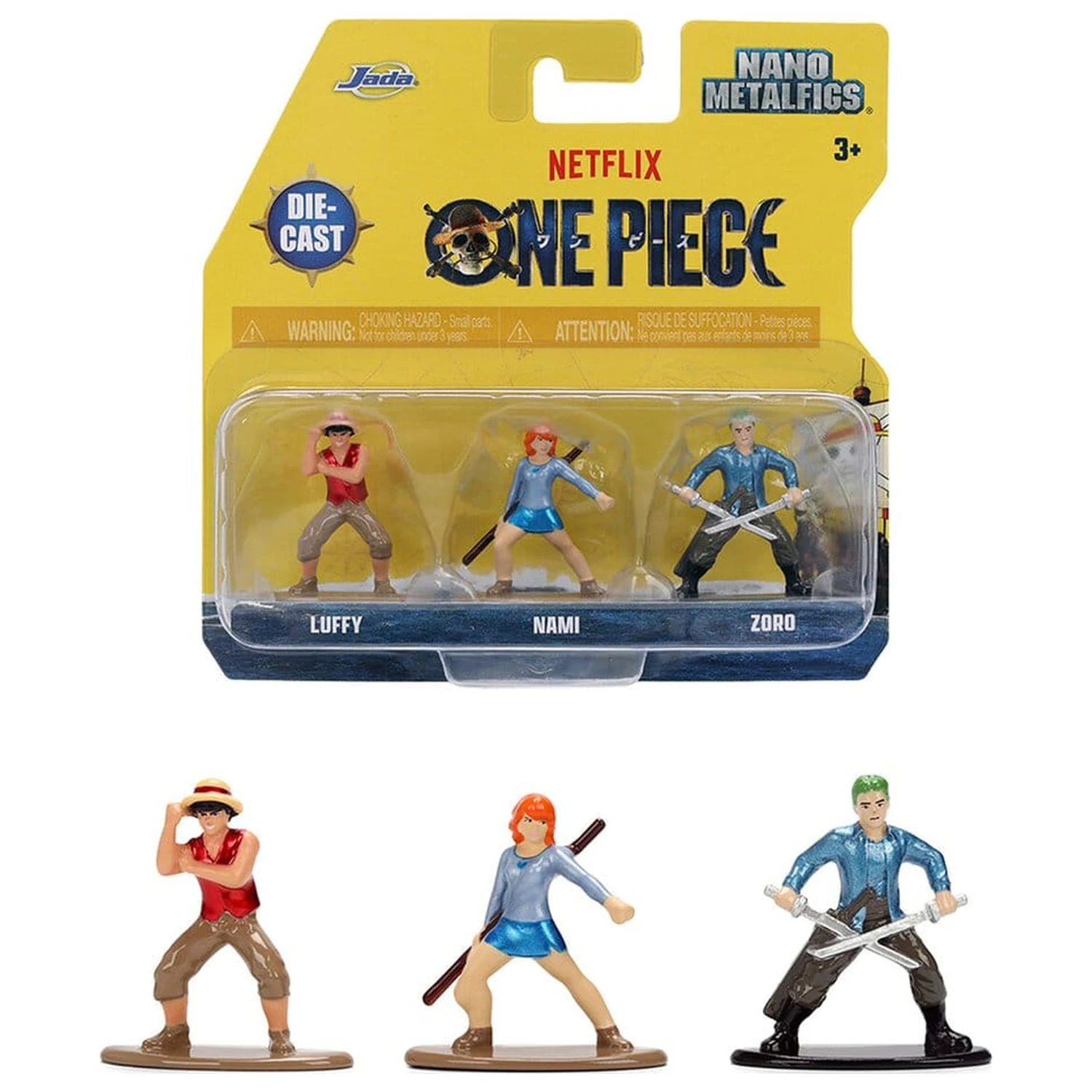 One Piece Nano Metalfigs Mini Figurki 3-Pak zdjęcie produktu
