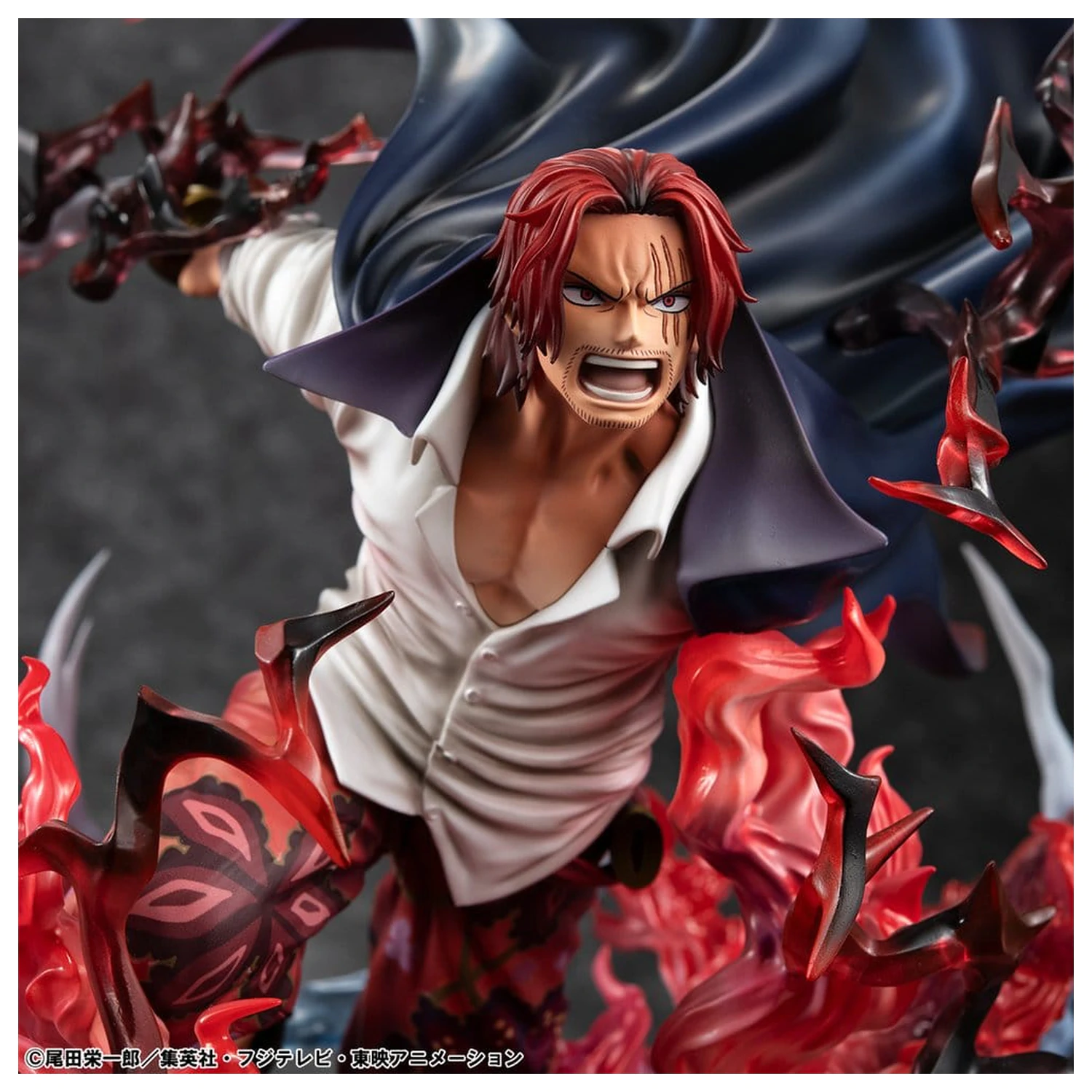 One Piece P.O.P SA-MAXIMUM PVC Statuetka Leader of Red Hair Pirates Red-Haired Shanks Kamusari 25 cm zdjęcie produktu