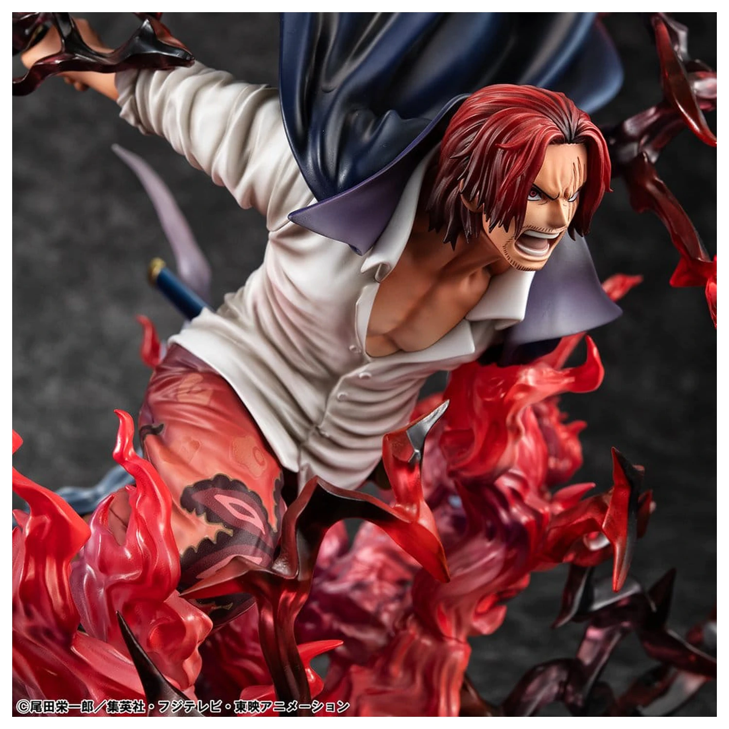 One Piece P.O.P SA-MAXIMUM PVC Statuetka Leader of Red Hair Pirates Red-Haired Shanks Kamusari 25 cm zdjęcie produktu