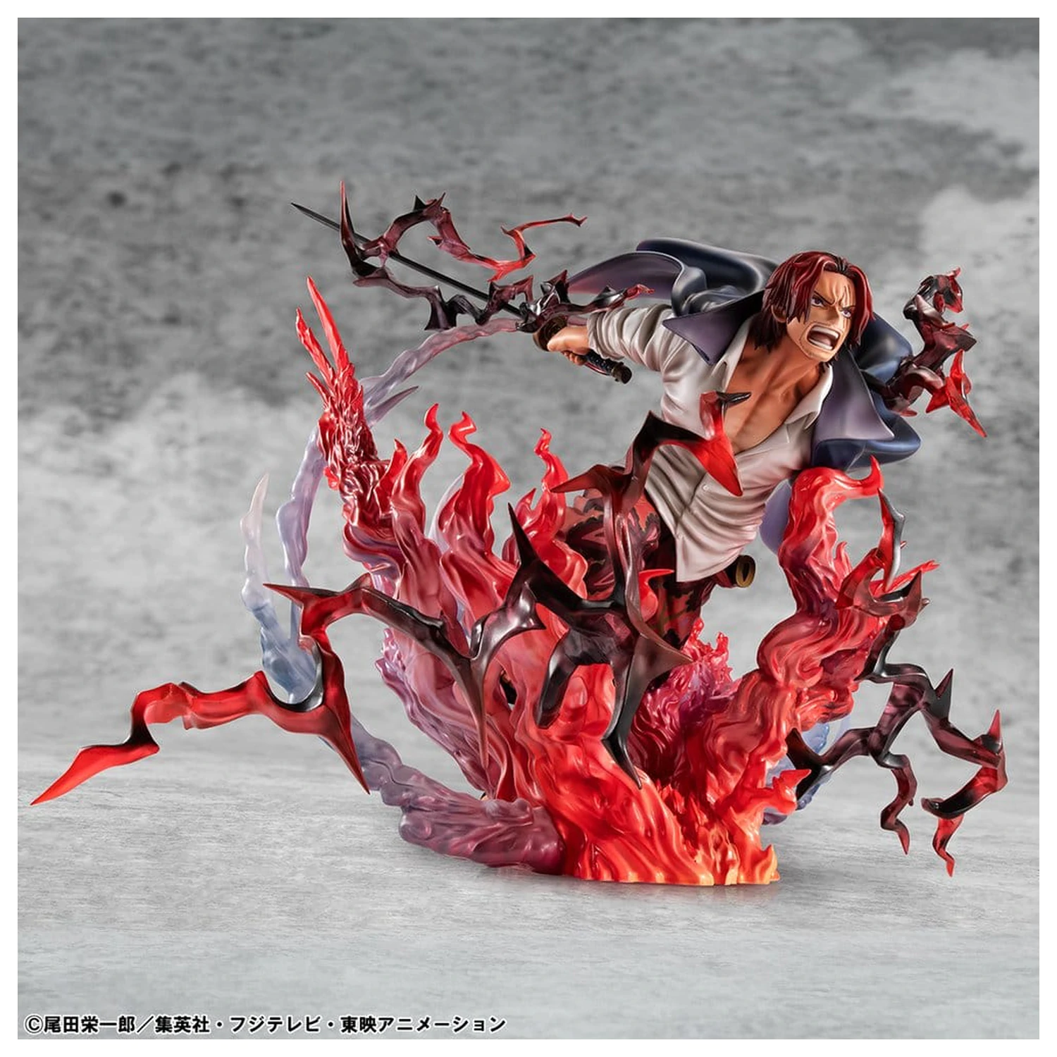 One Piece P.O.P SA-MAXIMUM PVC Statuetka Leader of Red Hair Pirates Red-Haired Shanks Kamusari 25 cm zdjęcie produktu