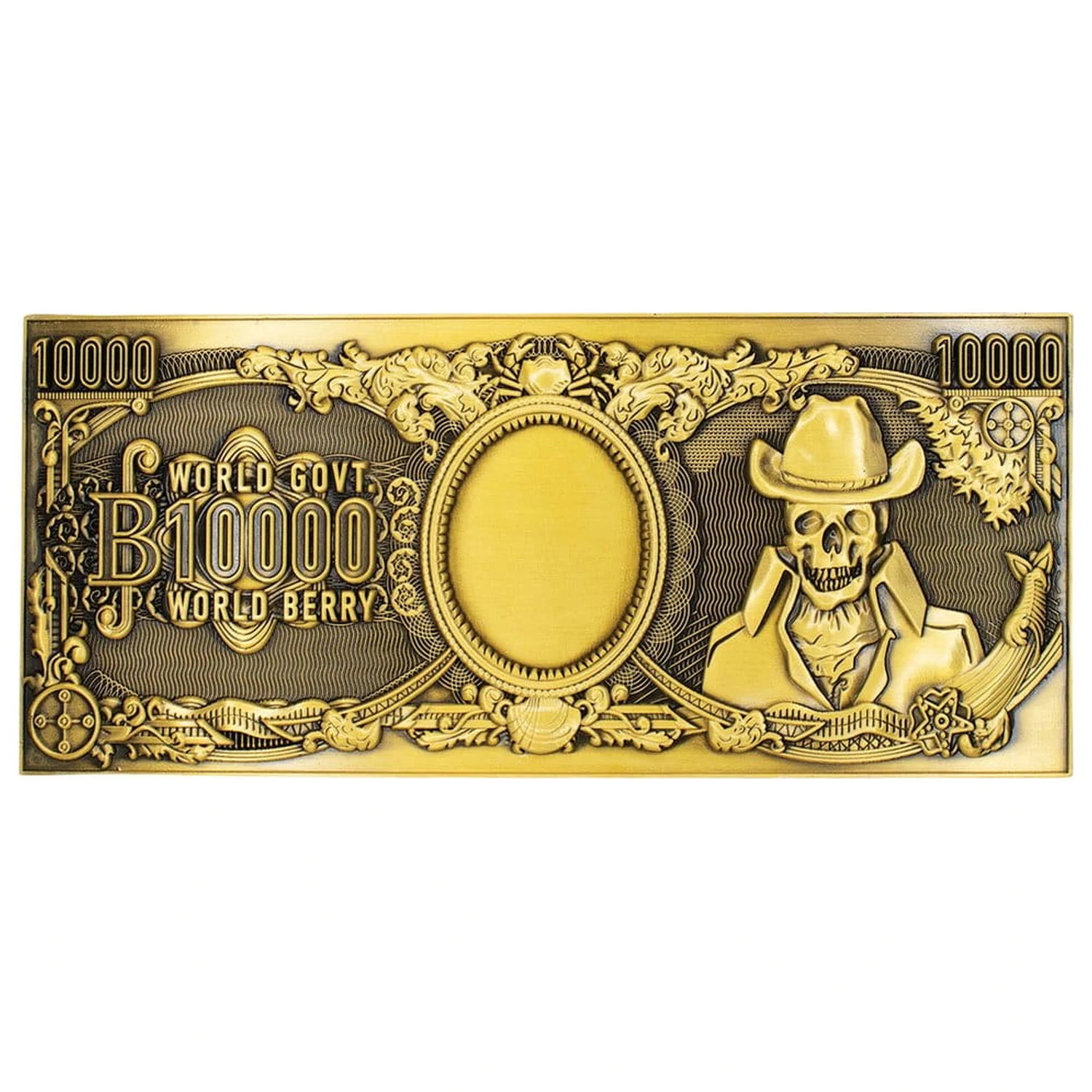 One Piece Replika 10,000 World Berry Metalowy Banknot 6 x 15 cm zdjęcie produktu