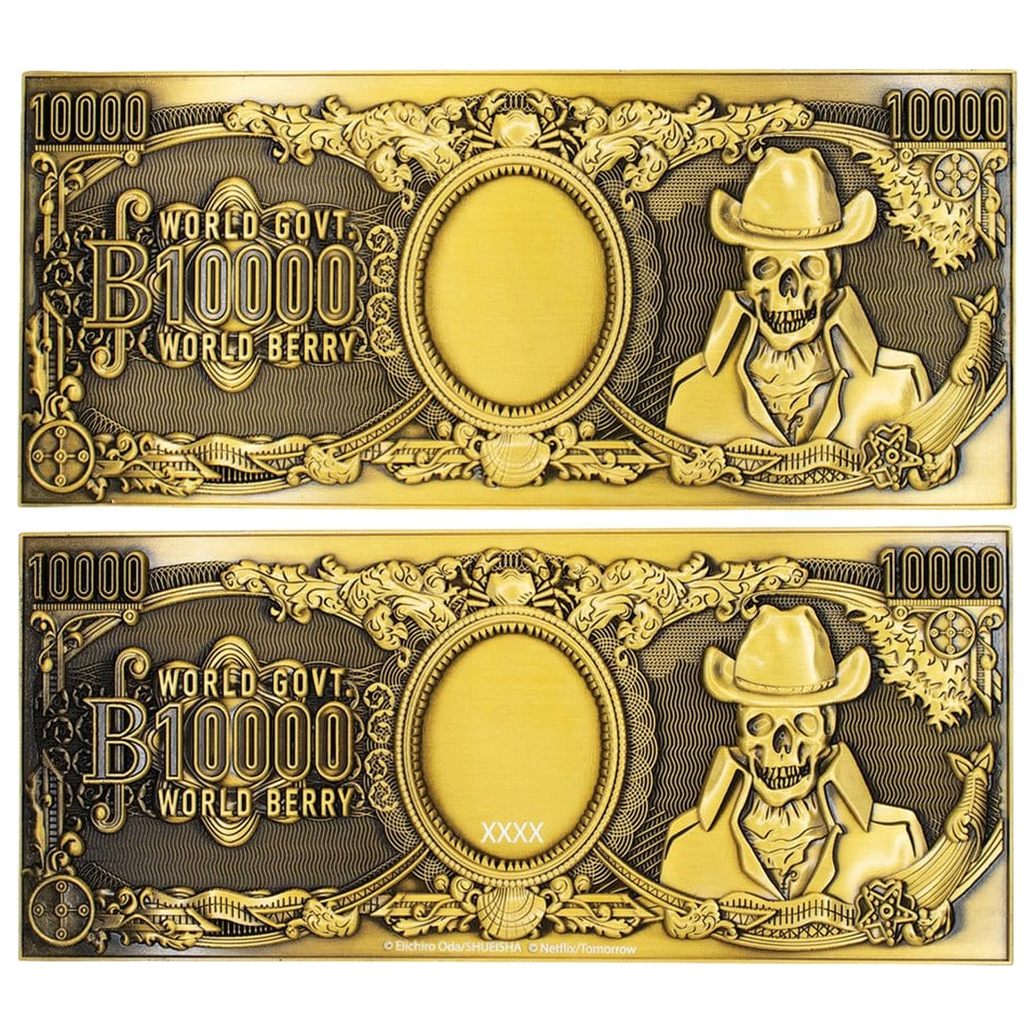 One Piece Replika 10,000 World Berry Metalowy Banknot 6 x 15 cm zdjęcie produktu