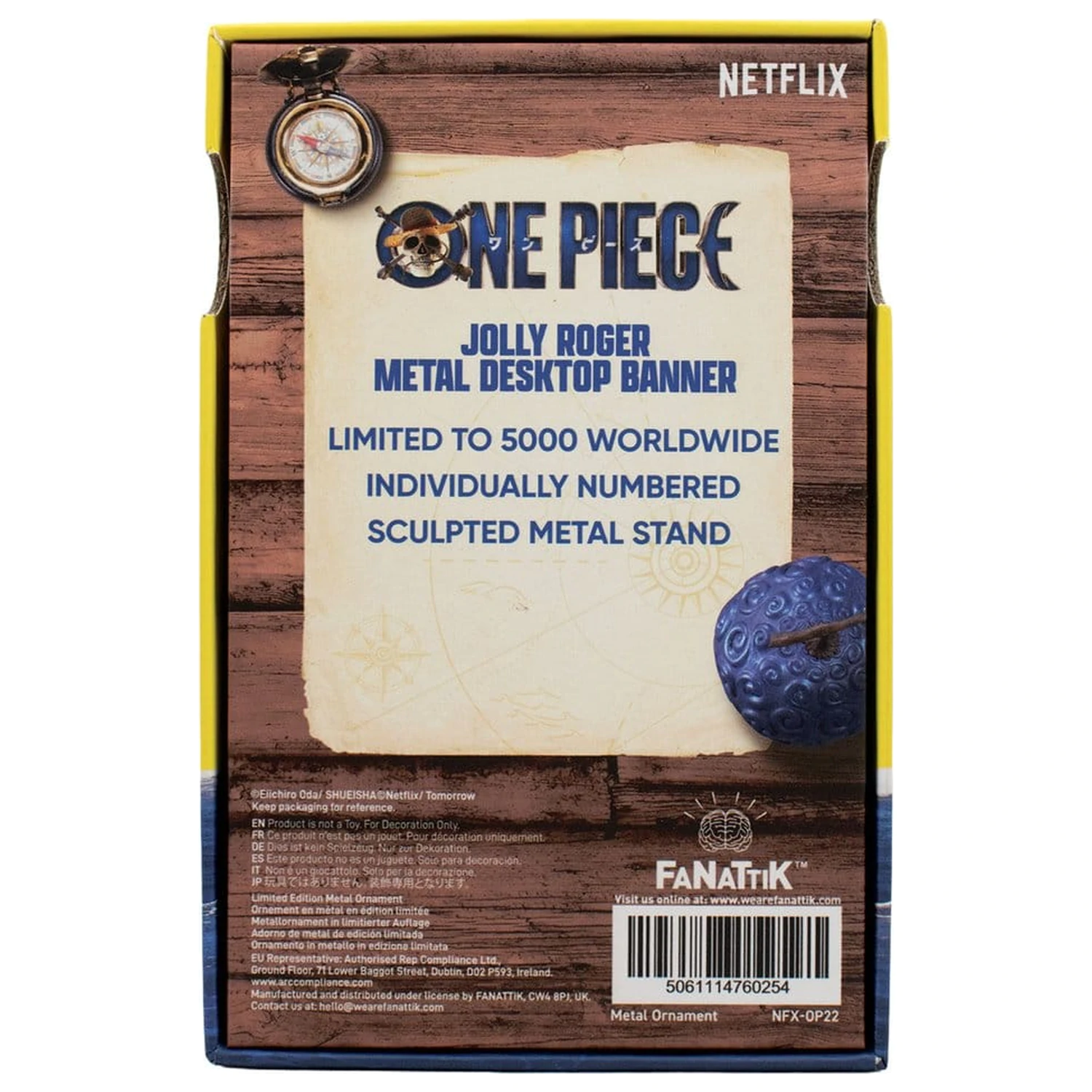One Piece Replica Straw Hat Pirates Metal Banner 11 x 6 cm zdjęcie produktu