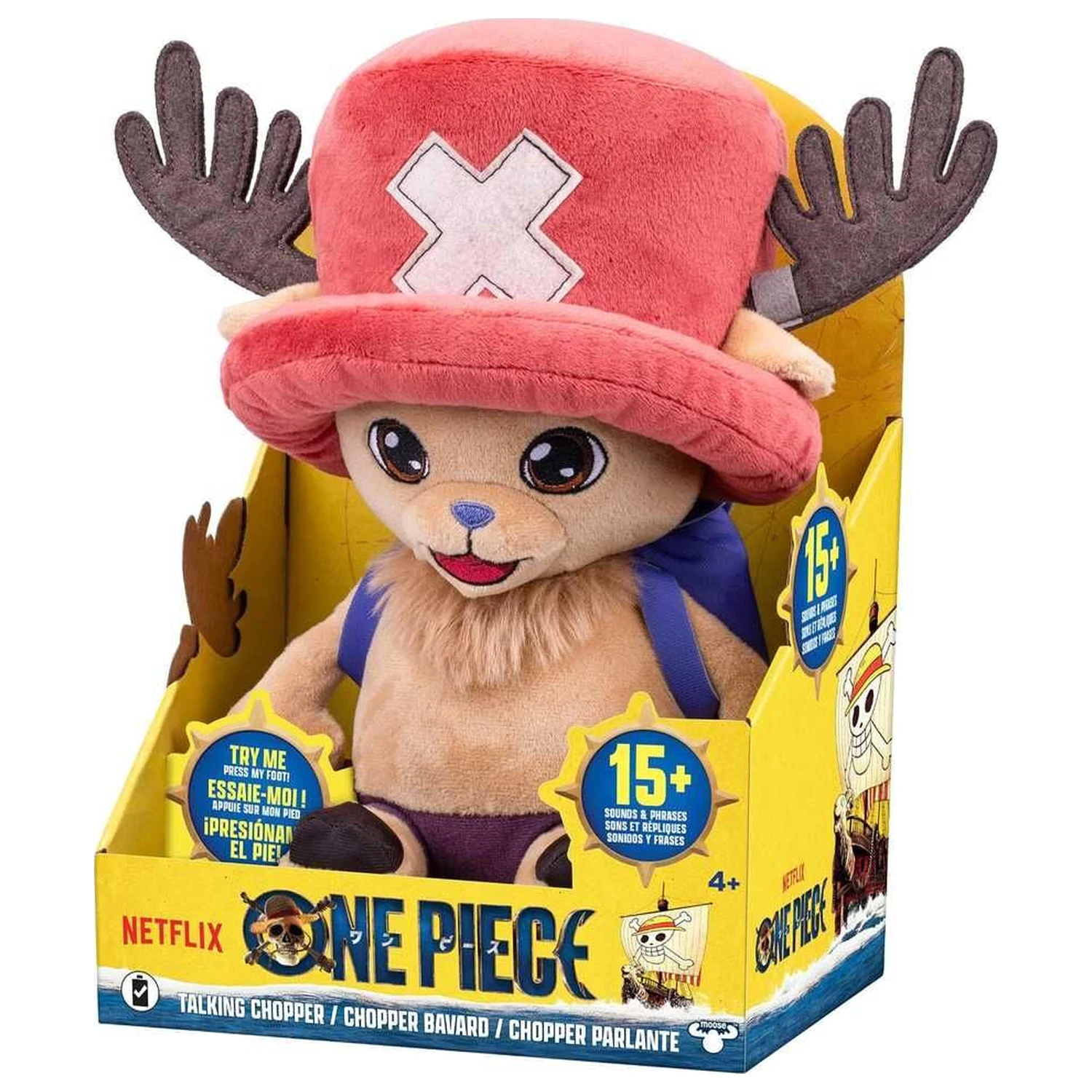 One Piece Tony Tony Chopper mówiąca pluszowa zabawka 28cm zdjęcie produktu