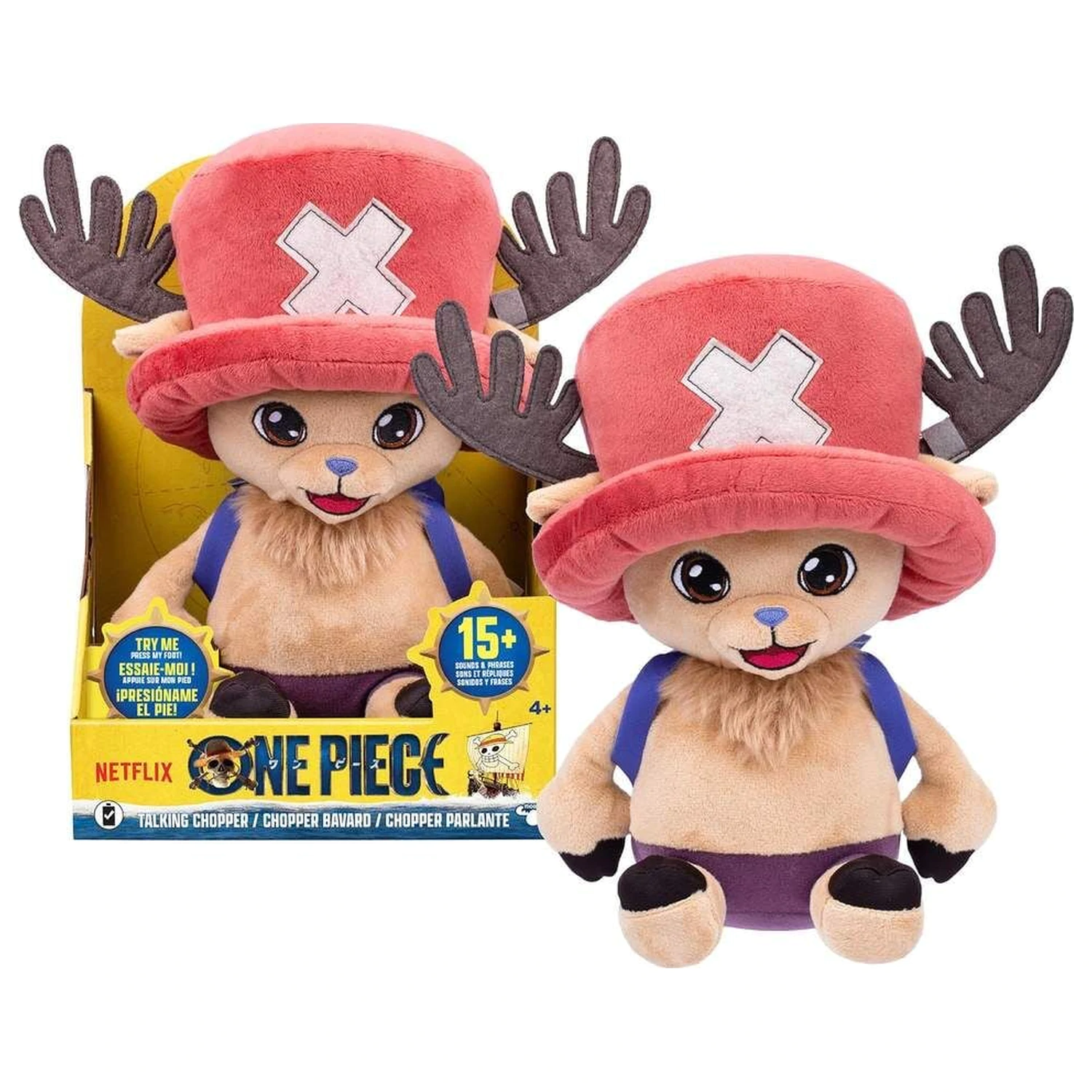 One Piece Tony Tony Chopper mówiąca pluszowa zabawka 28cm zdjęcie produktu