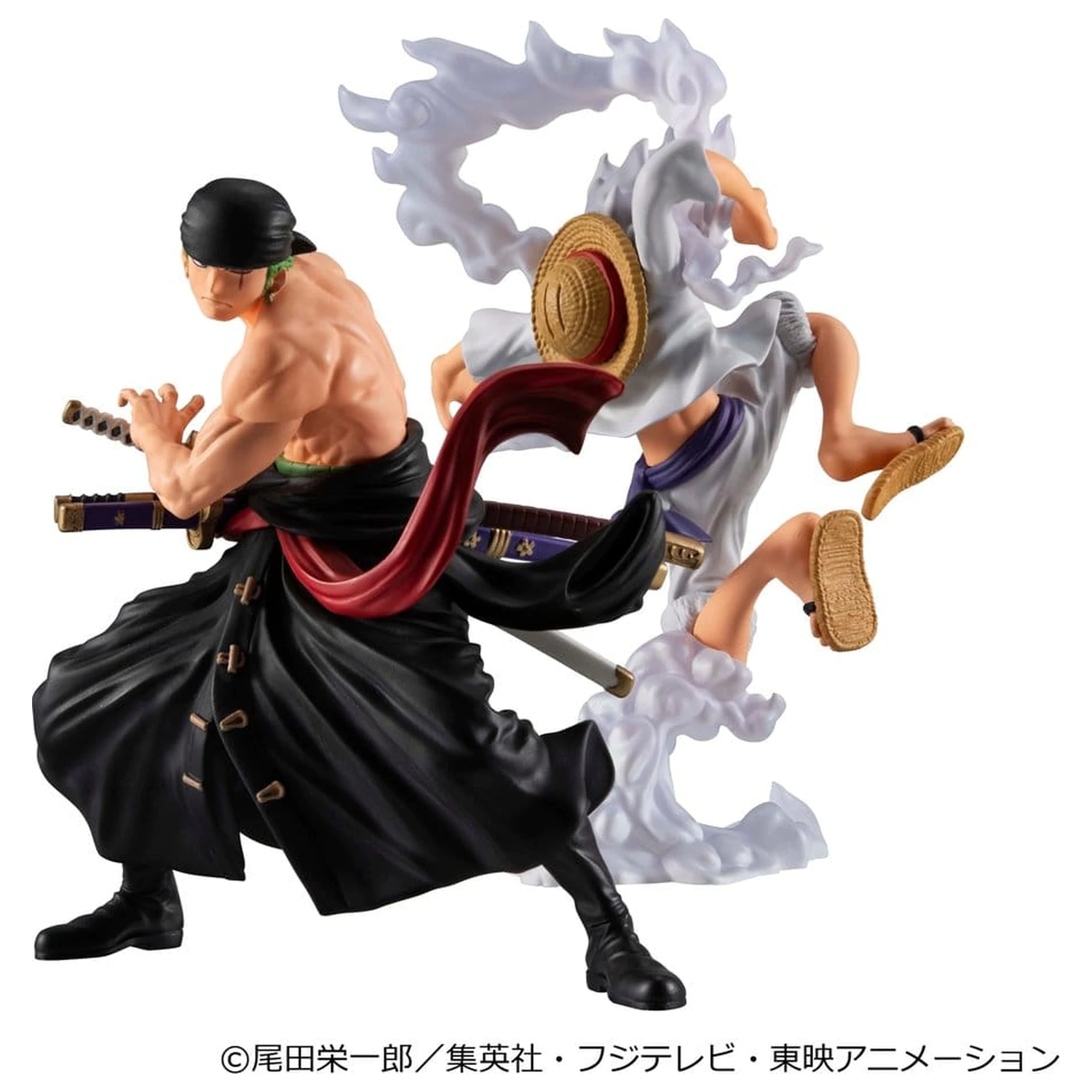 Zestaw 2 figurek PVC One Piece Wallstar Monkey D. Luffy Gear Fifth i Roronoa Zoro (z prezentem) 10 cm zdjęcie produktu