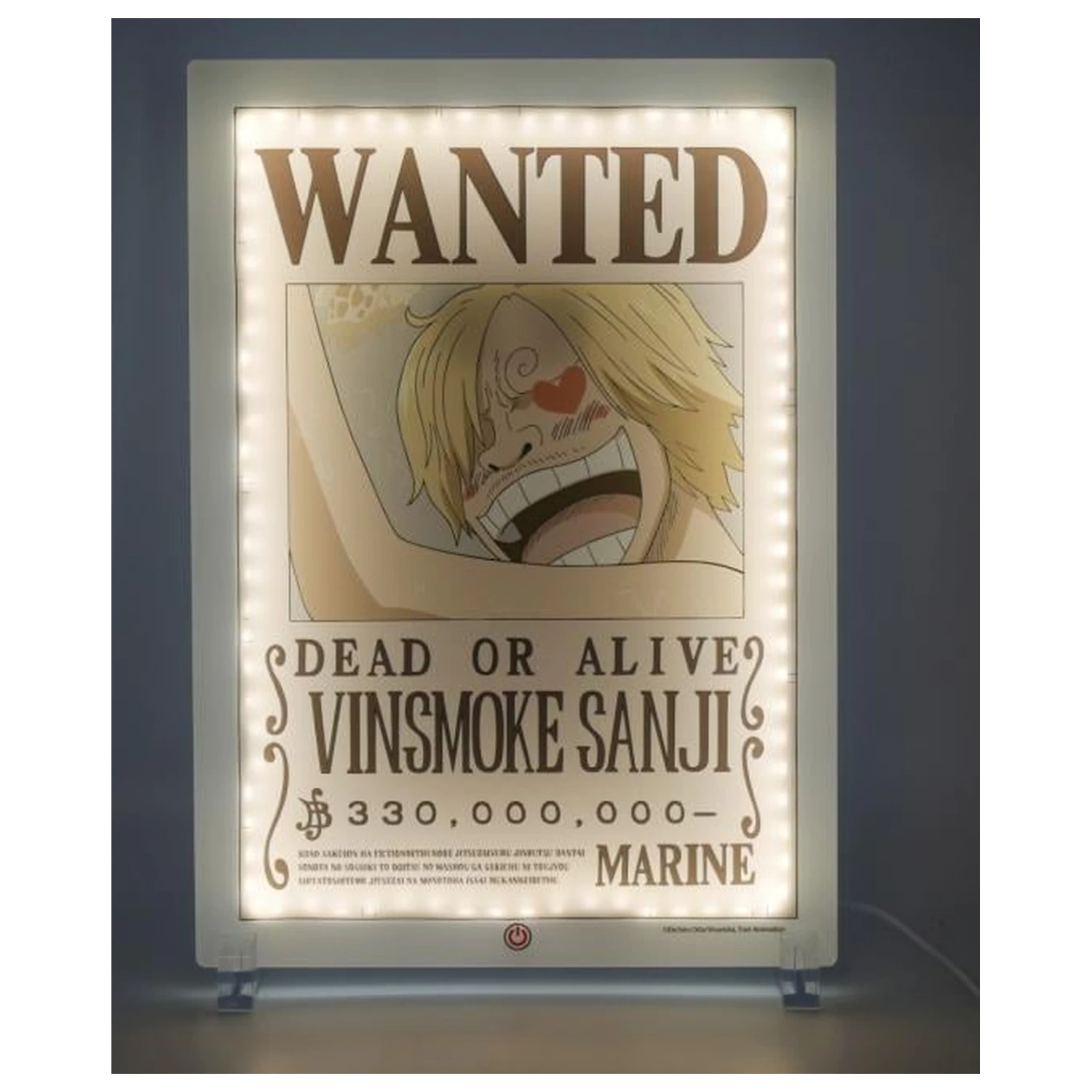 Lampa neonowa One Piece Wanted Sanji 30 cm zdjęcie produktu