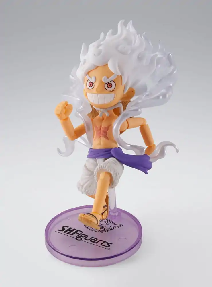 Figurki kolekcjonerskie One Piece World x S.H. Figuarts Figurka akcji Monkey D. Luffy Gear 5 8 cm zdjęcie produktu