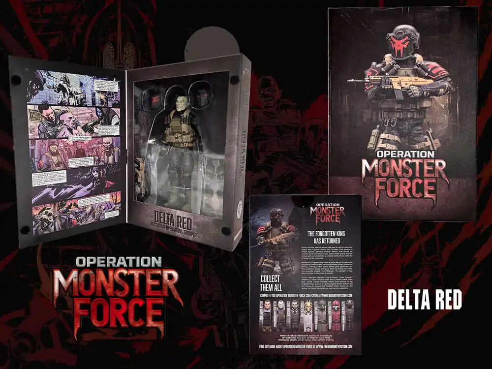 Operation: Monster Force Figurka Akcji 1/12 Delta Red Nocturnal Operations Trooper 15 cm zdjęcie produktu