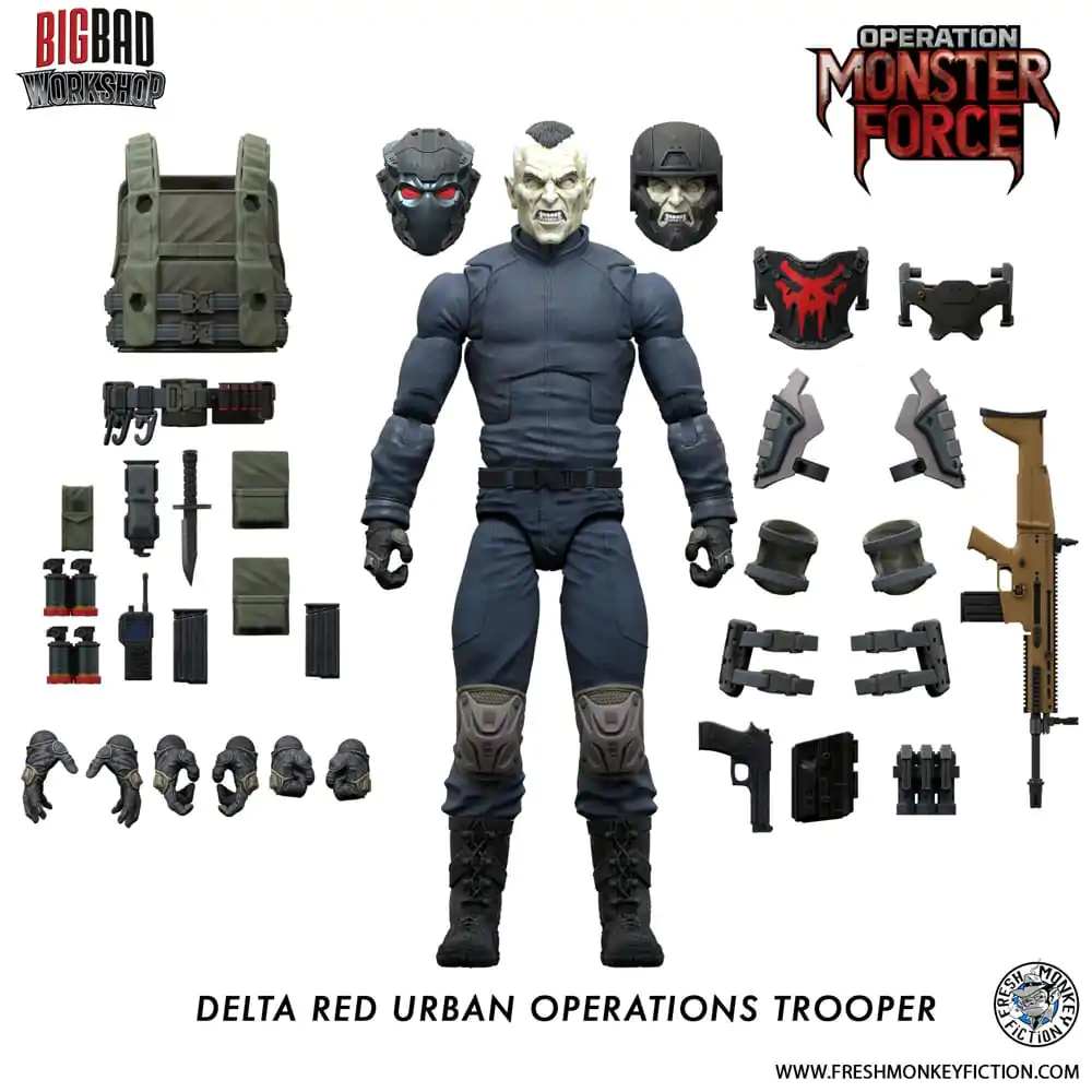 Figurka Akcji Operation: Monster Force 1/12 Delta Red Urban Operations Trooper 15 cm zdjęcie produktu