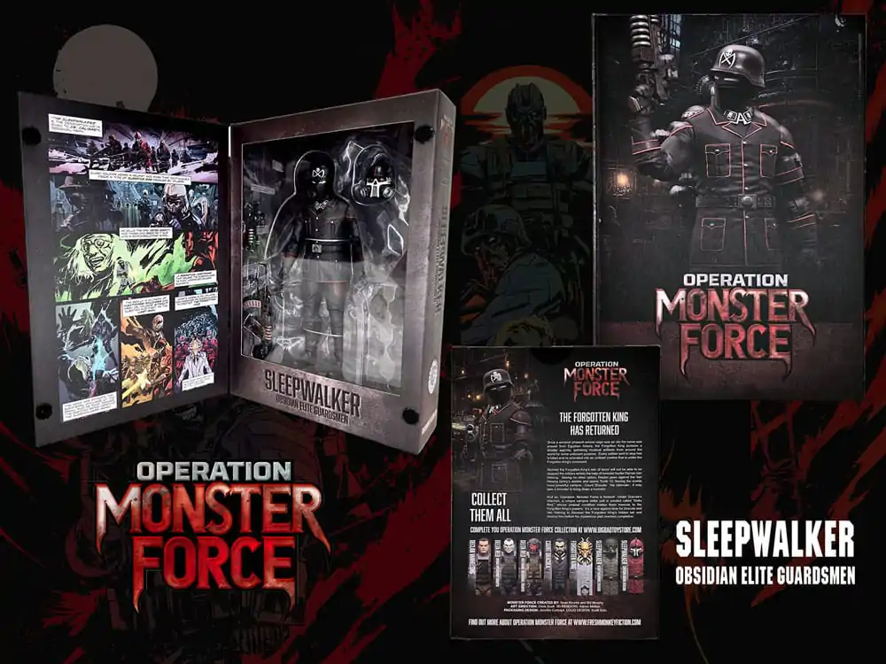 Operation: Monster Force Action Figure 1/12 Sleepwalker Obsidian Elite Guardsmen 15 cm Figurka Akcji zdjęcie produktu