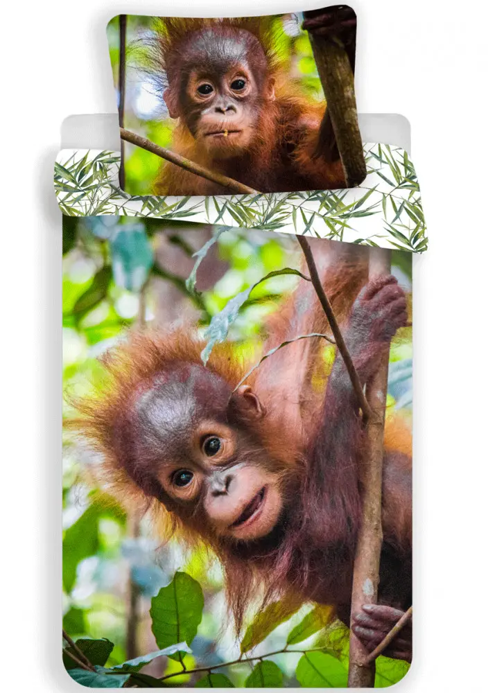 Orangutan poszwa na kołdrę 140x200cm, poszewka na poduszkę 70x90cm zdjęcie produktu