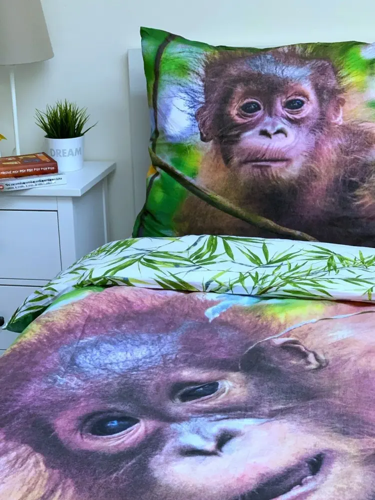 Orangutan poszwa na kołdrę 140x200cm, poszewka na poduszkę 70x90cm zdjęcie produktu
