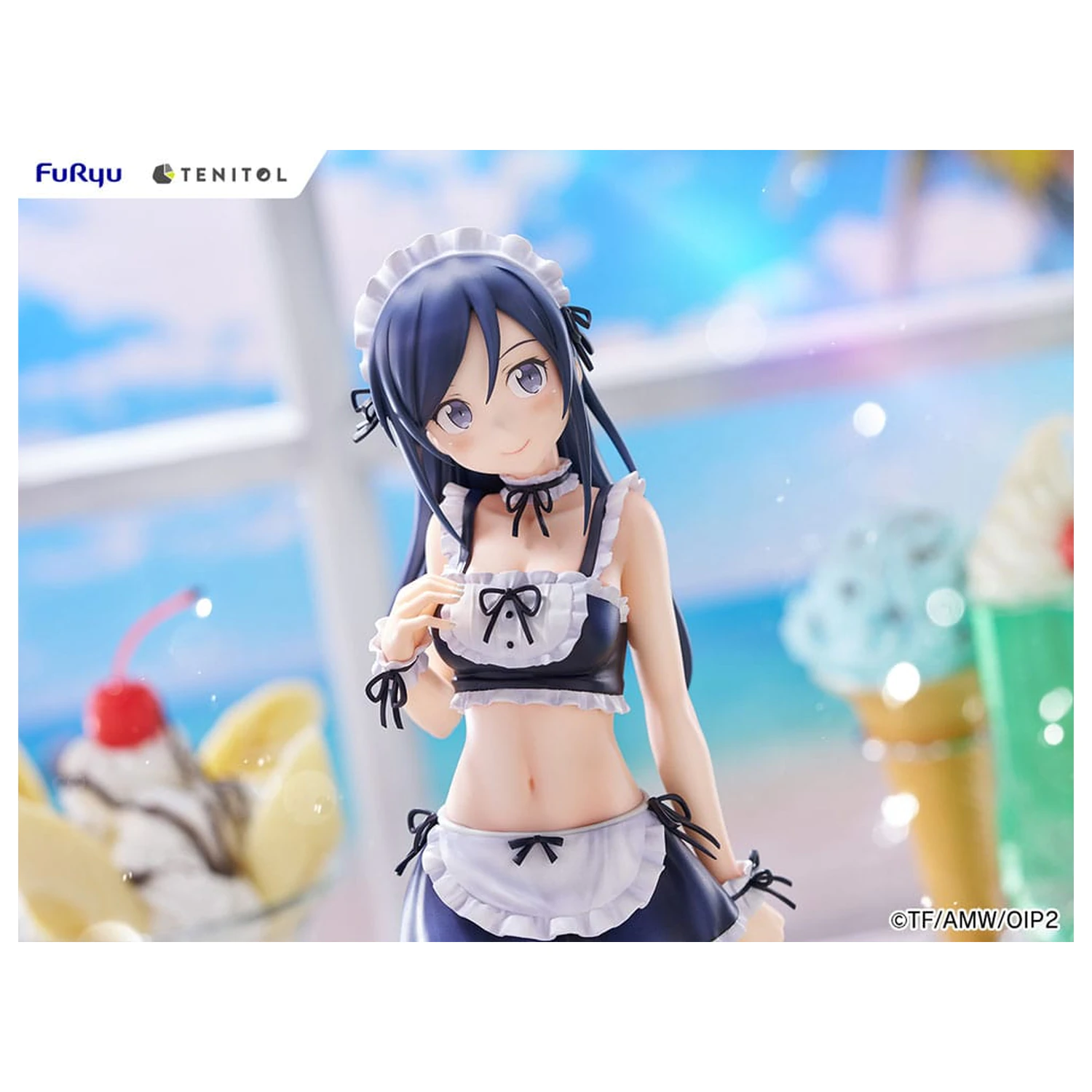 Ore no Imouto ga Konna ni Kawaii Wake ga Nai. Tenitol Tall PVC Statue Aragaki Ayase swimsuits maid Ver. 30 cm zdjęcie produktu