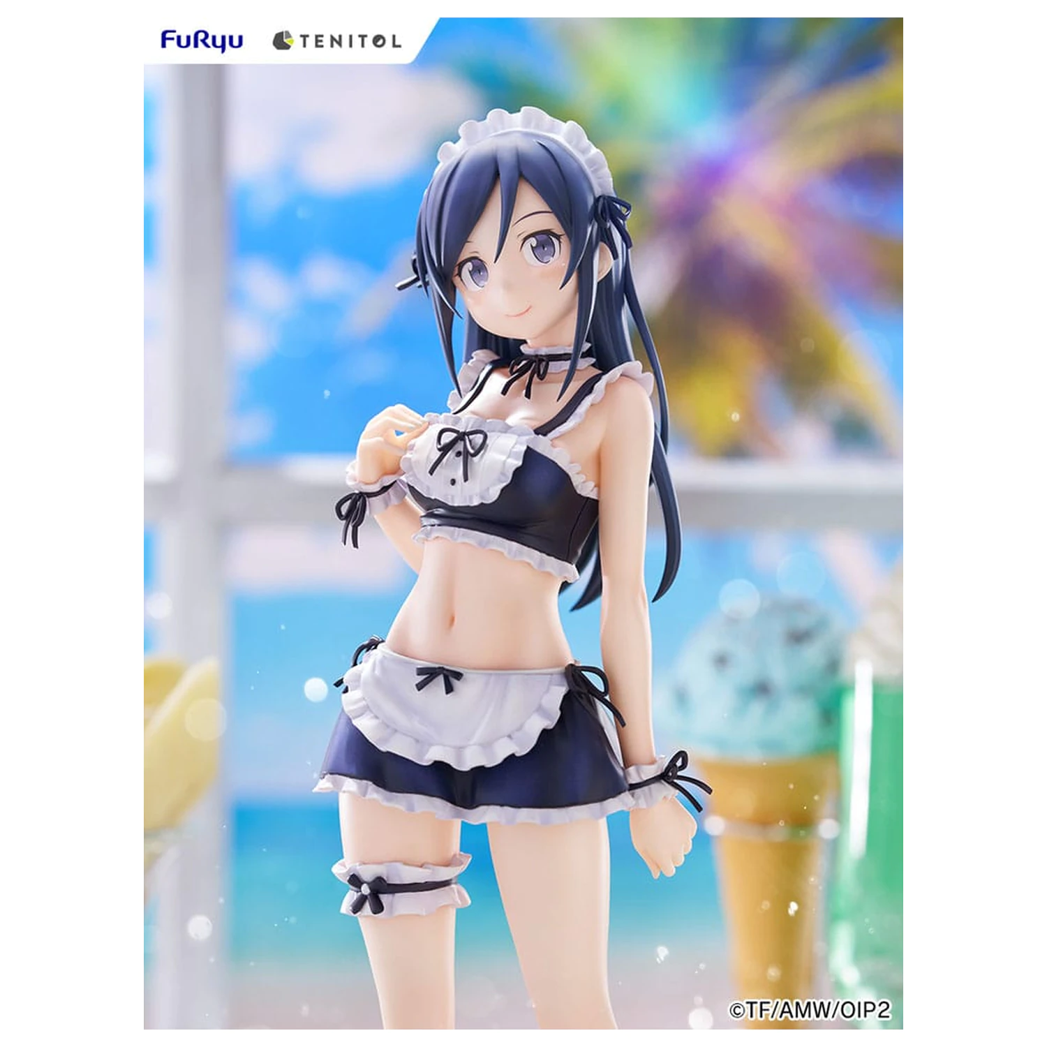 Ore no Imouto ga Konna ni Kawaii Wake ga Nai. Tenitol Tall PVC Statue Aragaki Ayase swimsuits maid Ver. 30 cm zdjęcie produktu