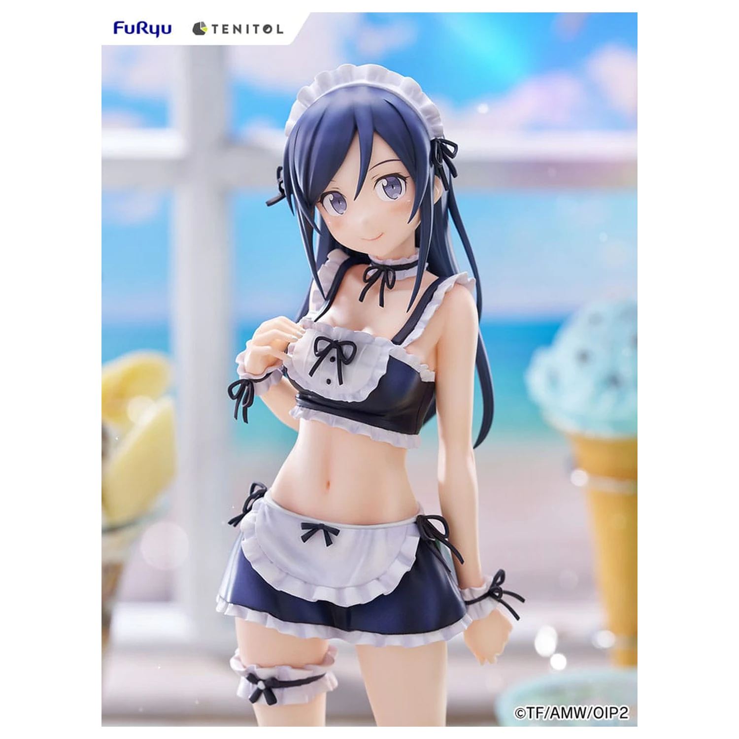 Ore no Imouto ga Konna ni Kawaii Wake ga Nai. Tenitol Tall PVC Statue Aragaki Ayase swimsuits maid Ver. 30 cm zdjęcie produktu