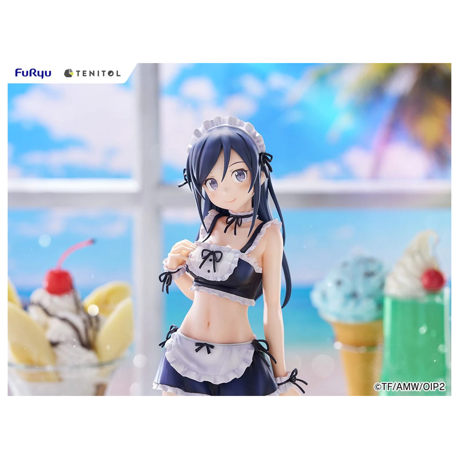 Ore no Imouto ga Konna ni Kawaii Wake ga Nai. Tenitol Tall PVC Statue Aragaki Ayase swimsuits maid Ver. 30 cm zdjęcie produktu