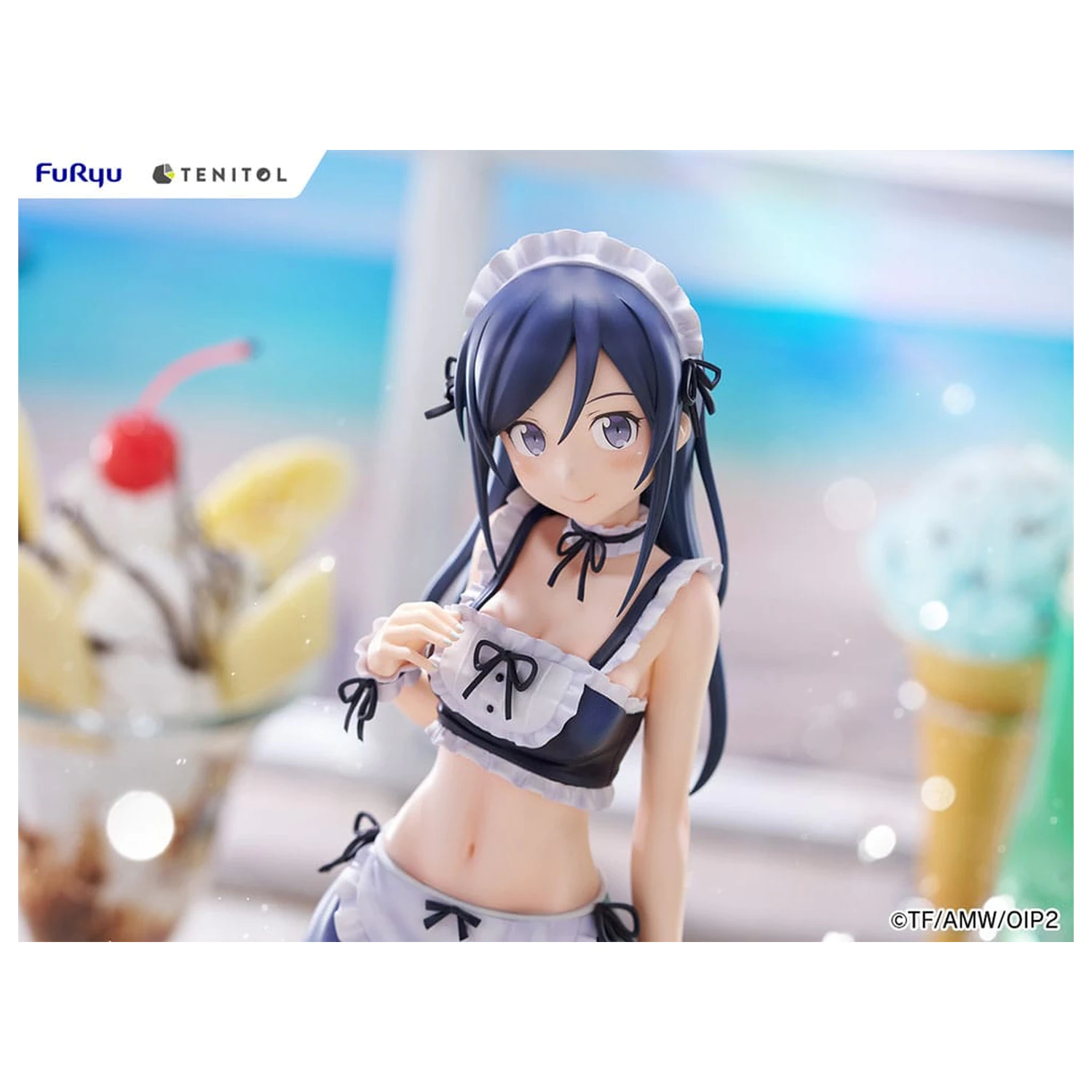 Ore no Imouto ga Konna ni Kawaii Wake ga Nai. Tenitol Tall PVC Statue Aragaki Ayase swimsuits maid Ver. 30 cm zdjęcie produktu