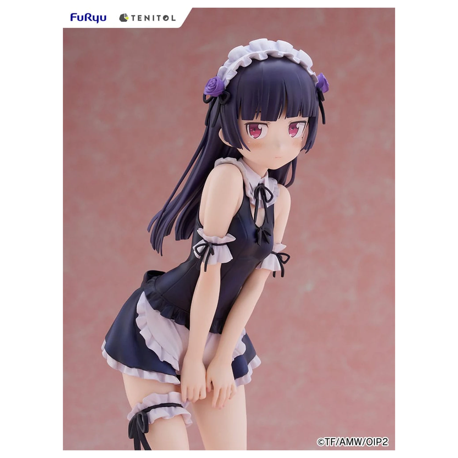 Ore no Imouto ga Konna ni Kawaii Wake ga Nai. Tenitol Tall PVC Statue Kuroneko w strojach kąpielowych maid Ver. 27 cm zdjęcie produktu