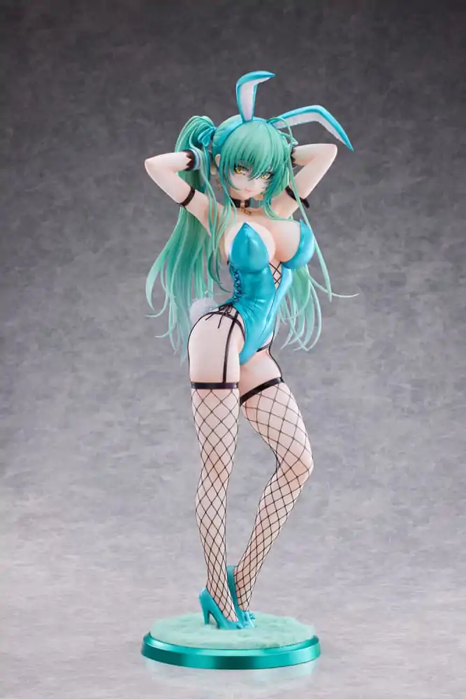 Figurka PVC Original Character 1/4 Green Twin Tail Bunny-chan Fishnet Tights Ver. 43 cm zdjęcie produktu