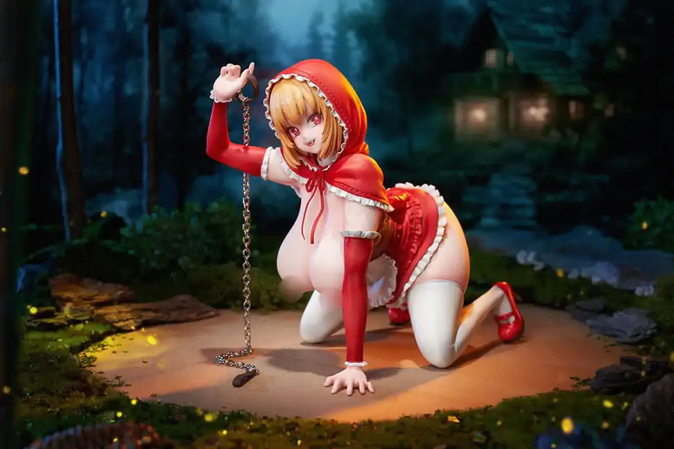 Original Character PVC Statuetka 1/5 Little Red Riding Hood And The Wolf Girl Little Red Riding Hood 21 cm zdjęcie produktu